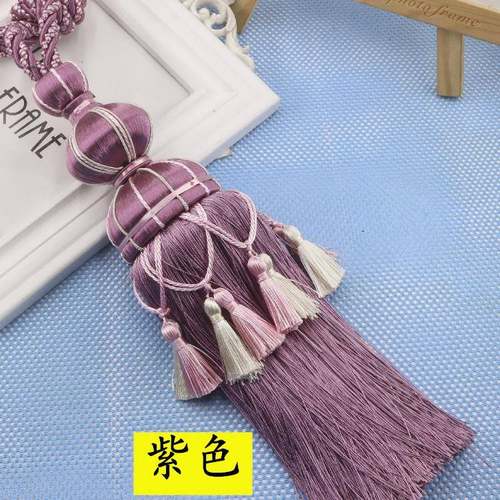 流欧式档次窗帘球绑球绑带挂绑绳家居DNH客窗帘装厅饰吊穗苏一对