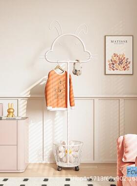 帽落衣架轻地奢家WVU用简易立式挂衣架网红衣可爱衣架卧室服收纳