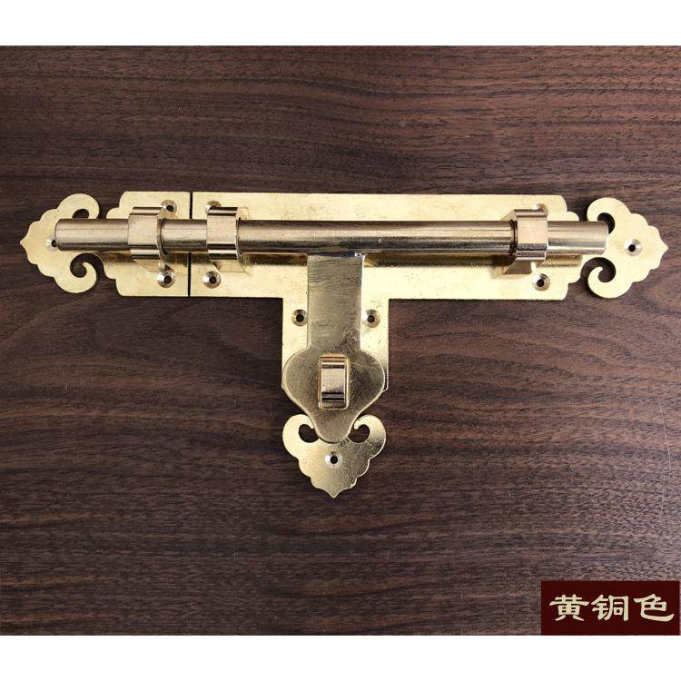 铜仿古销门门栓老式ZJ-23033门锁木插门中式门拴庭院插锁闩户外大,基础建材,暗插销,淘宝优惠券,粉丝福利购,淘宝优惠卷