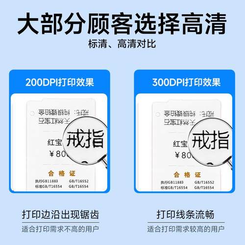 E76S高清译维水E76S不干胶打印机洗唛水洗纸碳带标标签亚银铜板纸