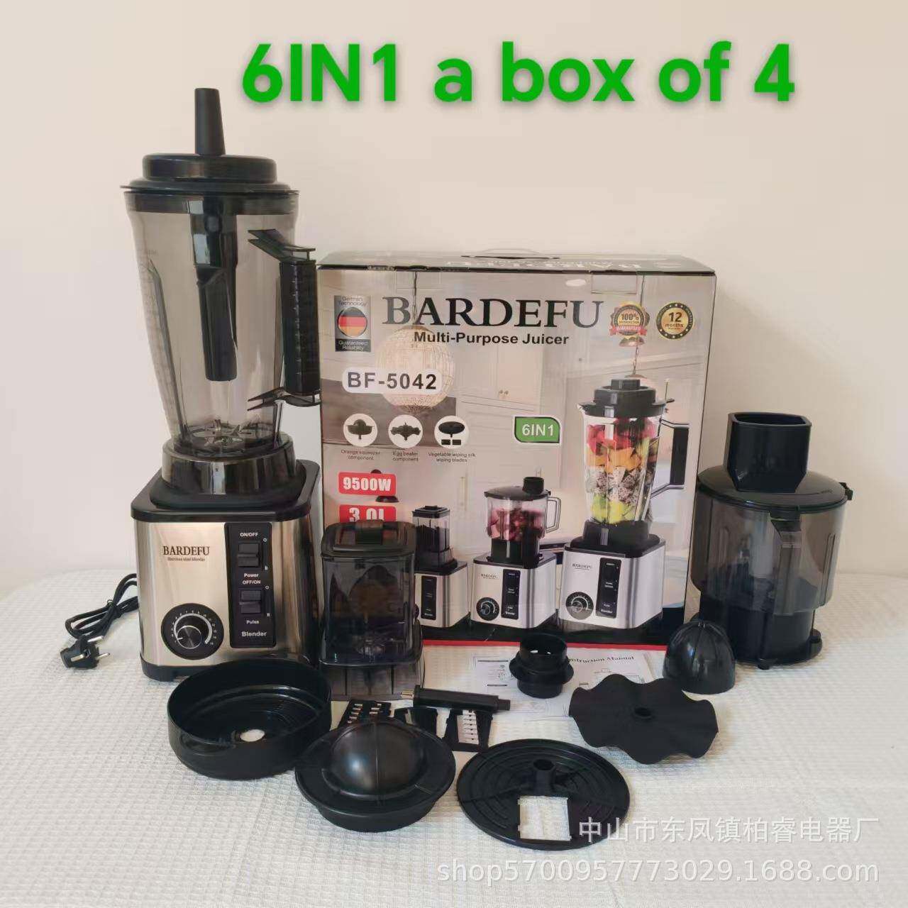 英文师出口大容榨汁机豆搅拌机研量磨器浆机多功能497厨机