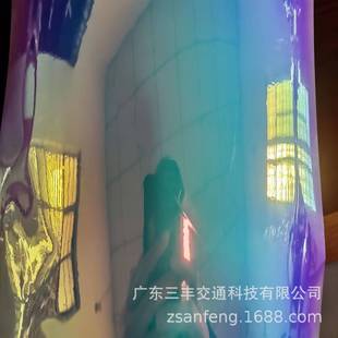 新品 幻彩夜光膜夜晚发光车身雕刻室内舞台阶梯警示彩虹亮光蓄光贴