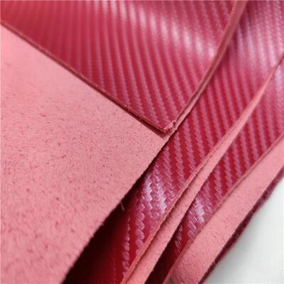 大红色碳纤纤超纤1.4mm黑色加厚汽车真超纤皮料仿碳纤维草席纹皮