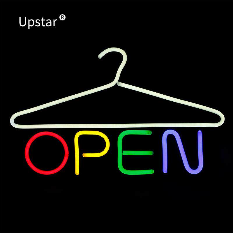 出口柔性霓虹灯带广告牌发光字LED霓虹灯牌open霓虹灯