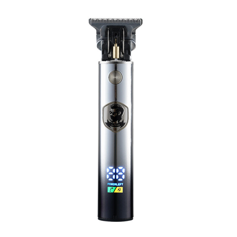 T9油头电推剪 0刀头发廊剃光头雕刻理发器儿童成人家用液晶款推剪