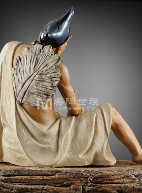 石湾陶瓷公仔大师工艺礼精品家居客厅招财镇宅装饰品活佛济公摆件