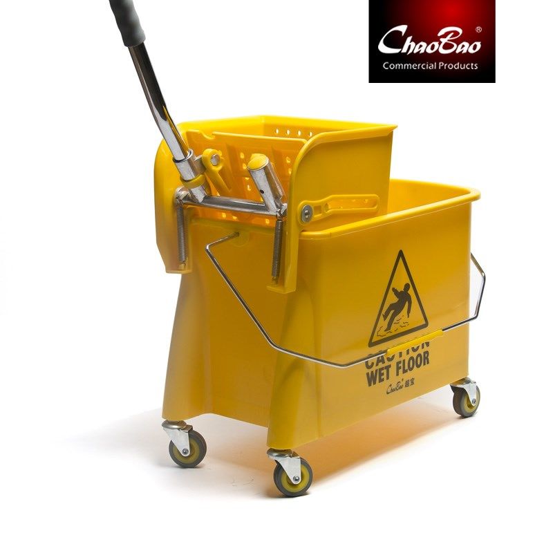 白云超宝B-038-1拖把桶挤水桶带轮20L墩布榨水车拖把桶家用保洁车,家庭/个人清洁工具,拖把桶,淘宝优惠券,粉丝福利购,淘宝优惠卷