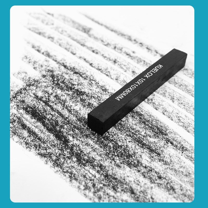 高尔乐素描炭精条美术生写生软碳条方形铁盒碳精条速写绘画铺色