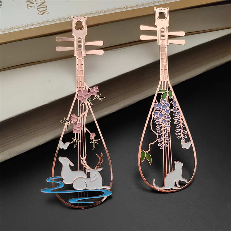 琵琶弦音刻字金属书签古典中国风敦煌文创礼品纪念品学生用送老师