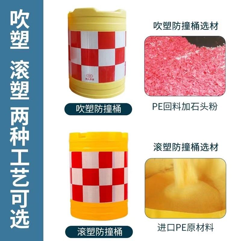北京 滚塑水马防撞桶高速路口船型桶交通防撞桶圆柱形防撞沙桶