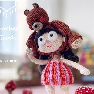 FZF手作丝丝小姐动物头套系列钩针玩偶材料包DIY钩织非成品