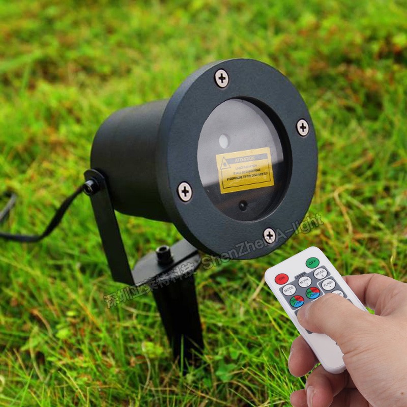 户外草坪防水激光灯 动态投影红绿满天星 圣诞庭院插地舞台星空灯