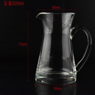 凉水壶加厚玻璃果汁饮料壶凉白开水冷水壶家用扎壶大容量醒酒器