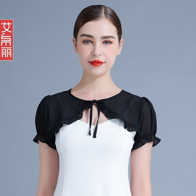 白色防晒衣女款夏季2025年新款短款系带外套薄款雪纺短袖衬衫上衣