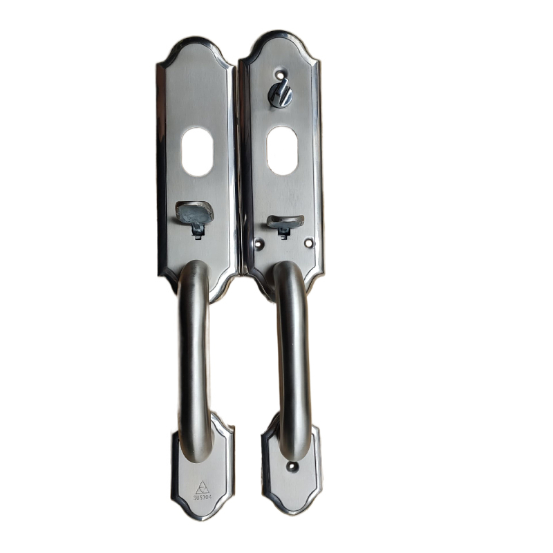 不锈钢大门锁拉手锁把手家用老式通用门锁