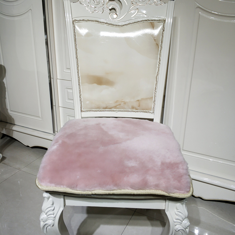 羊毛防滑椅垫冬季加厚羊剪绒办公椅皮沙发垫定做短毛纯羊毛餐椅垫