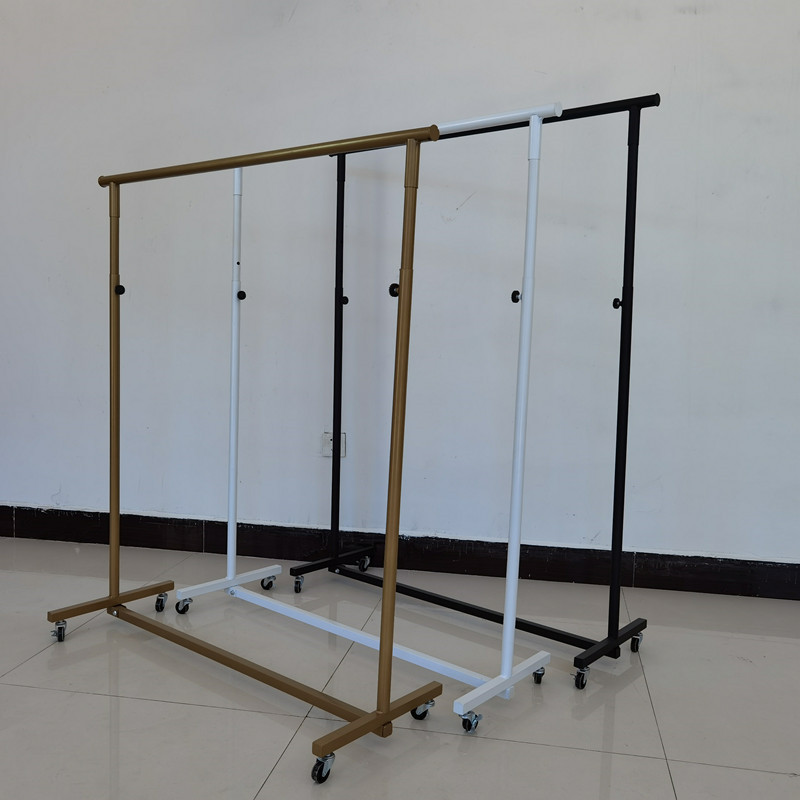 地摊架子摆货架服装店挂衣杆卖衣服的展示架折叠架摆摊衣架落地式