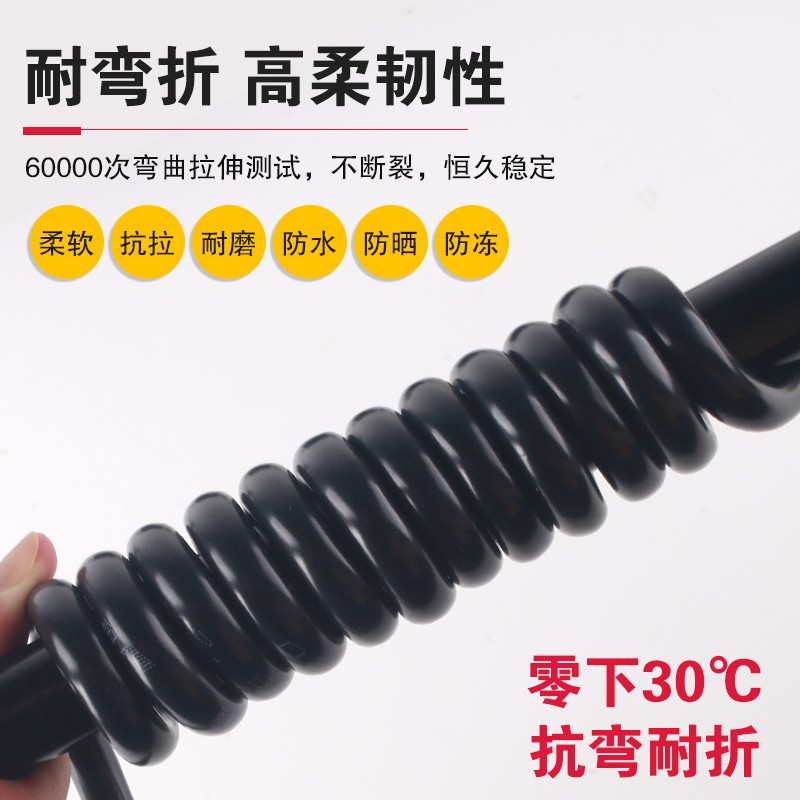 电线家用户外纯铜芯电缆线2芯软线1.5 2.5 4平方护套线电源延长线