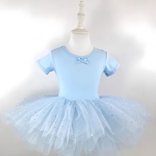 舞蹈服儿童女吊带芭蕾舞连体裙夏季中国舞练功服女童蓬蓬裙演出服