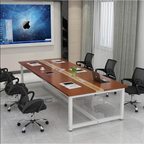 云南会议桌长方形老板桌培训洽谈简约现代职员办公桌长桌直销