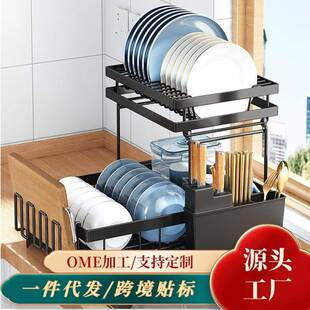 厨房碗碟架厨房台面碗碟收纳架筷子筒沥水碗架厨房置物架杯架