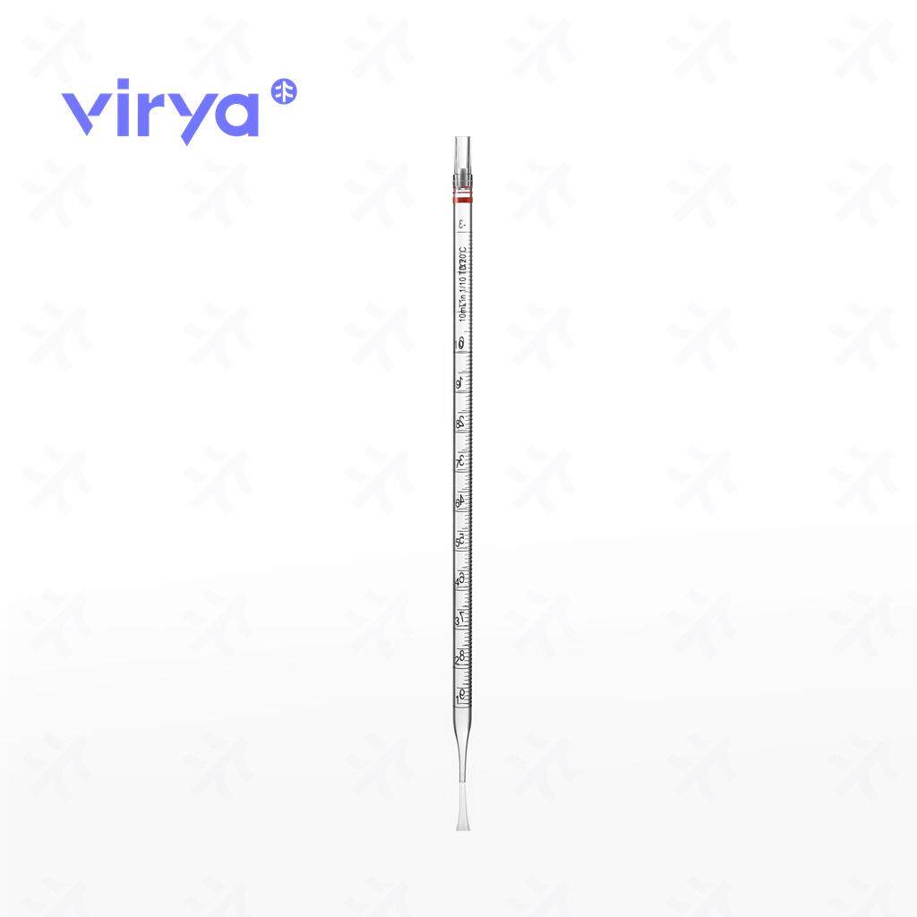 维尔亚Virya刻度移液管10mL一次成型库金橙3290109聚丙乙烯材质