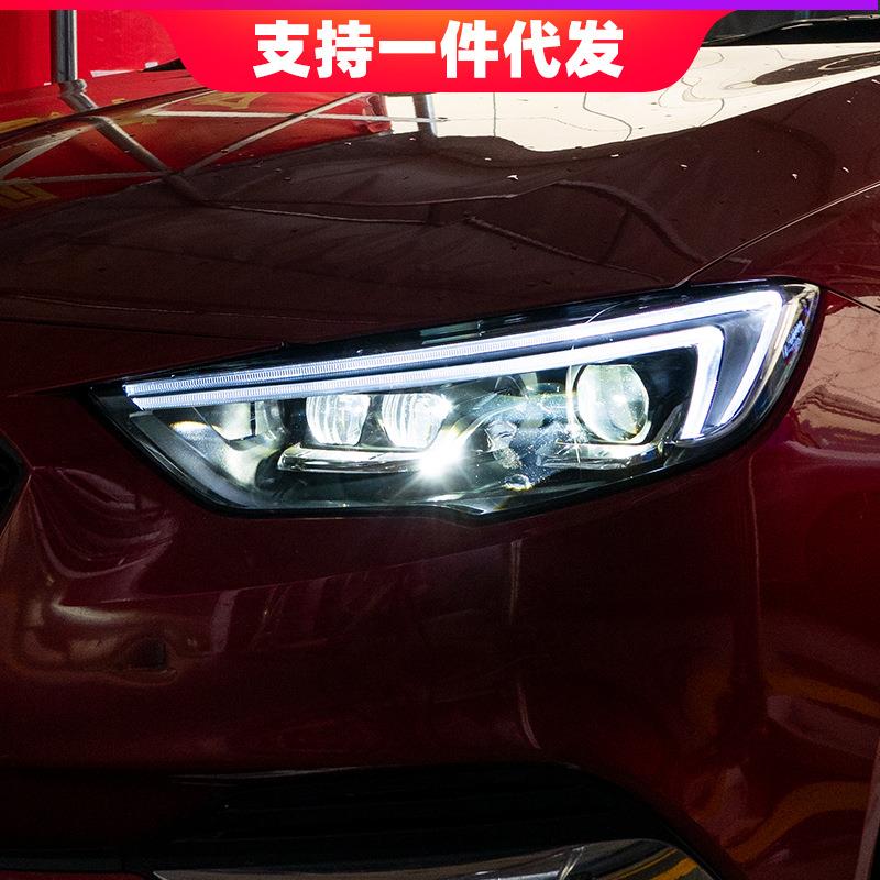 适用于君威大灯总成改装17-19款新君威LED大灯高配矩阵大灯日行灯