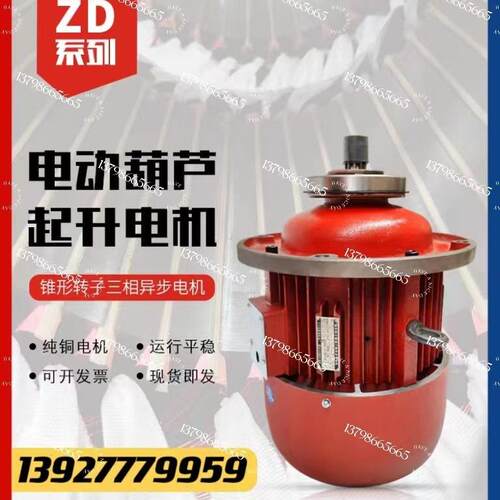 ZD1型电动葫芦南京起升电机1.5/4.5/7.5/13/18.5KW行车主机包邮