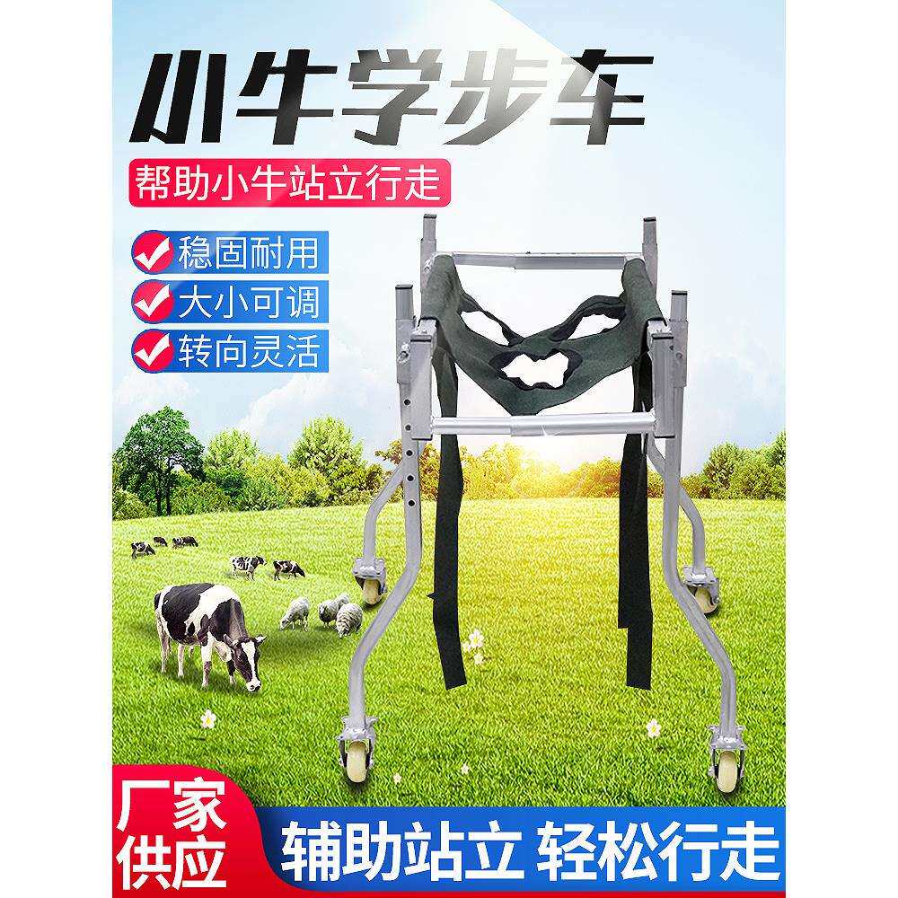 牛犊学步车小牛用加厚康复车起立架加固辅助站立器固定架养殖设备