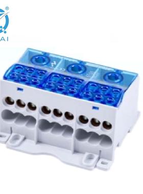 QFJ175A-3P接线盒单极分线盒接地零线汇流排配电箱端子分线端子