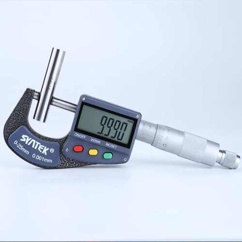 Syntek数显外径千分尺0-25m螺旋测微仪大屏0.001工业级丝卡尺