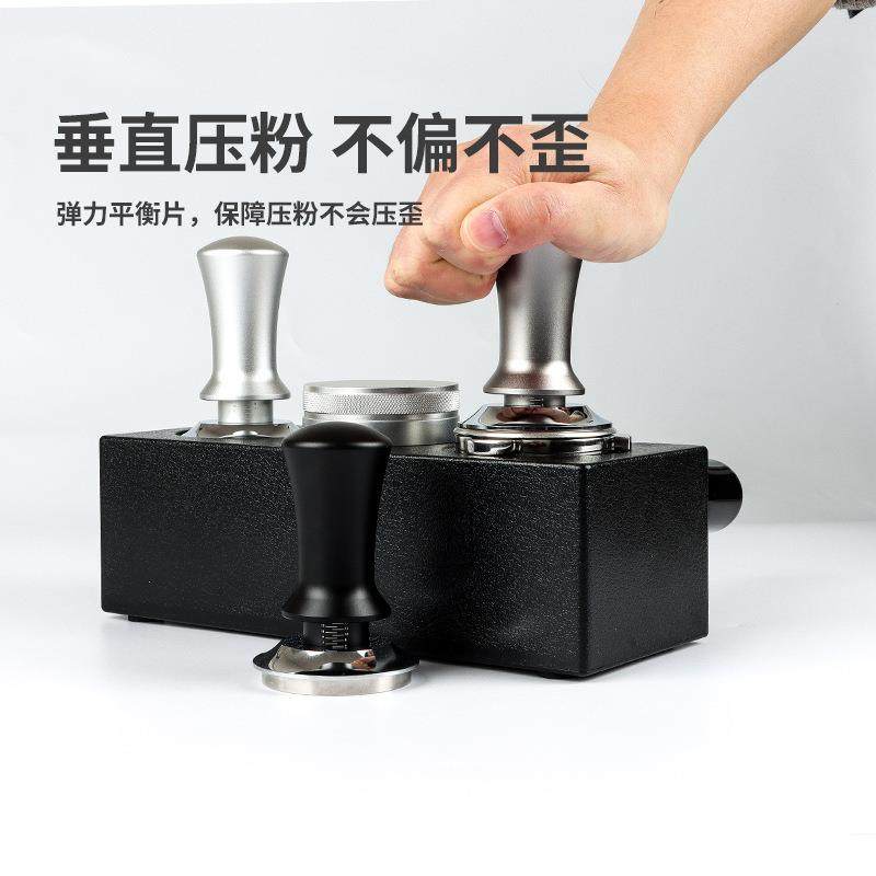 意式弹咖啡力平衡压粉锤不锈压弹粉器簧恒力钢QFM平底配件51/53/5