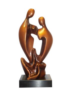 样板树人物摆件售术楼处现代抽象BH-F087-雕塑艺品酒房店会所脂软