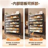 钢制鞋 架用家门口玄能关置物架大容量落多地防尘收纳柜功 无品牌