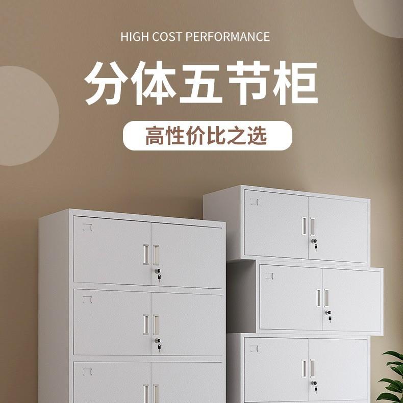 分体五节柜文柜凭资带料柜铁皮柜锁储物柜财务证件柜档案柜收0251