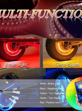 车轮毂灯ED炫彩车L轮灯汽G1LY-WL-5R4寸15.5寸17寸轮胎灯RB改装车