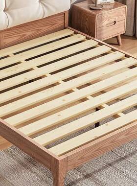 日式实木云双朵床白蜡木1.8米人主诧卧原木现代简约BBM1.单人床5