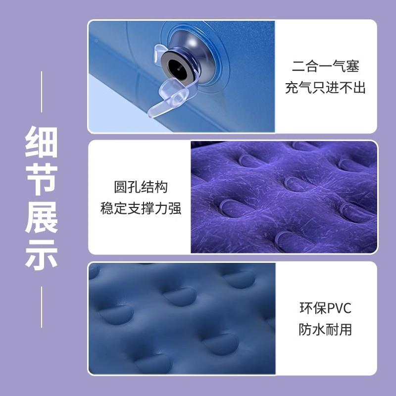 厂充气床垫便家携式户外人折加叠家用单双厚植绒床垫家BET用充气