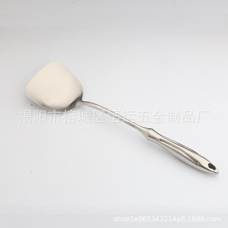 多烹功不锈钢饪店铲勺七件套酒厨房砂光空能心柄厨565具套装厂家