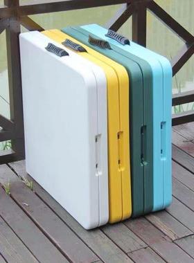 3YV5折ZED叠桌子户外夜市摆地摊便长长条桌方形饭简易携学习家吃