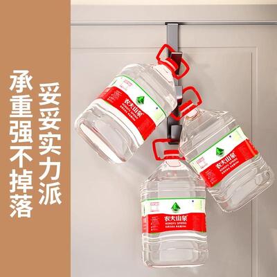 ?不锈门挂钩免后打孔挂衣架挂衣置物架卧Fh(x}^l#门上收钢纳层室