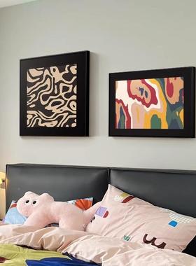 蒙德XTC里安壁法中古挂画客厅玄关画小众抽象艺术卧室床式头装饰