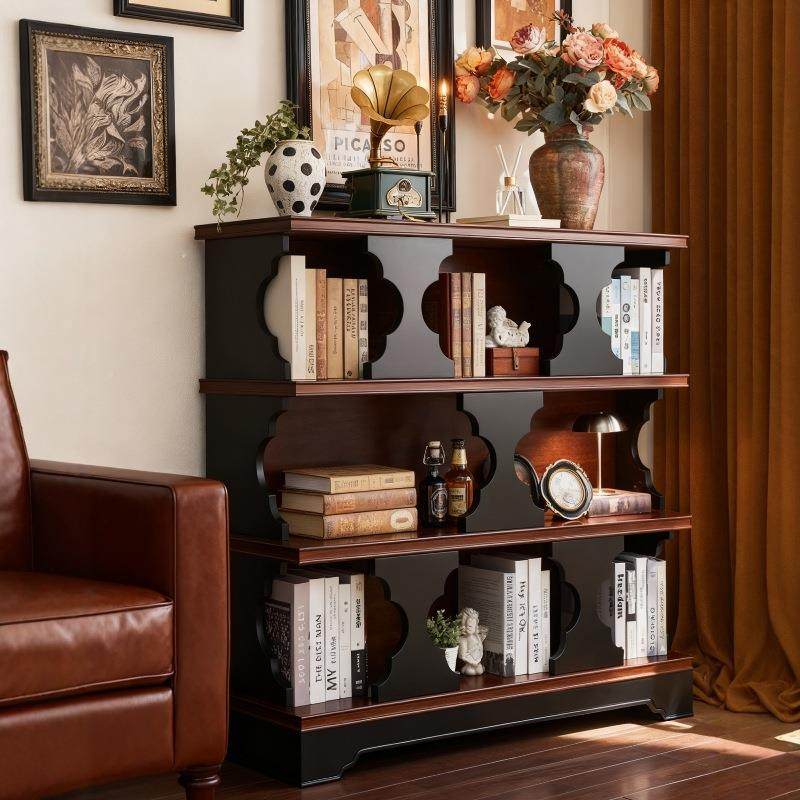 奈花瓣实木莫艺术多书柜复层古中SG0120古风落地物架书架核置桃木,住宅家具,多宝格/博古架,淘宝优惠券,粉丝福利购,淘宝优惠卷