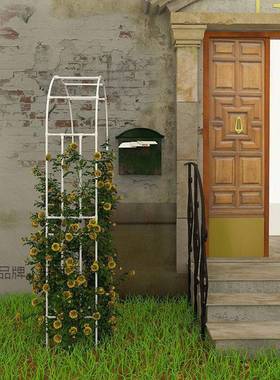 半拱花架植物爬拱形攀QRH爬月季靠墙支撑户外花园藤半边葡门架萄