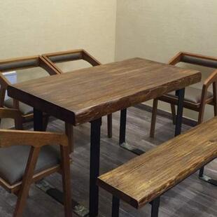 木老榆木门001原木风化面板桌实木板饰旧门板桌面板茶桌茶台吧台