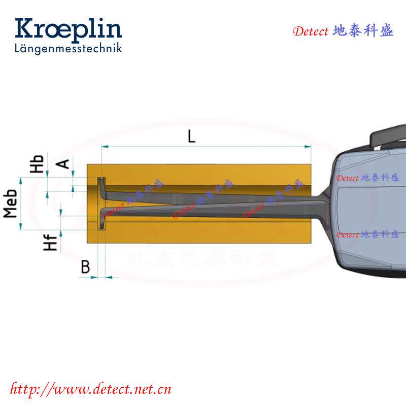 9德国KROEPLIN0数显内卡规G1290大量程内径测量卡钳G1290数-190mm