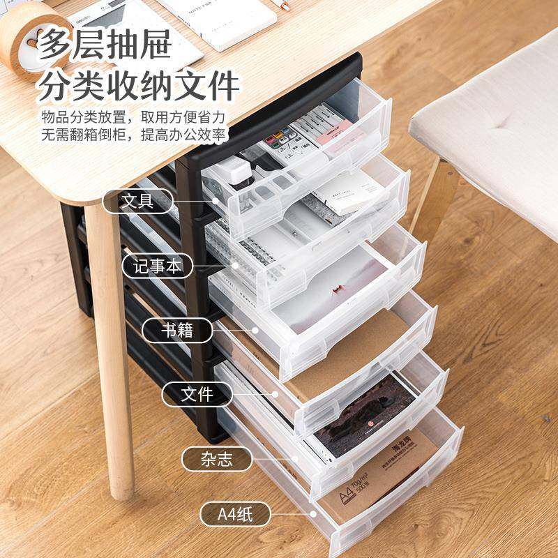 办下公室动a4文件柜资料柜抽屉收纳储移物柜多SWB-519塑层书桌上,商业/办公家具,办公储物柜,淘宝优惠券,粉丝福利购,淘宝优惠卷