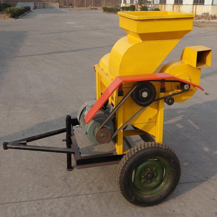 拖拉机牵引式玉米粒玉机干湿两用米脱脱粒机HT-850棒带皮子脱粒机