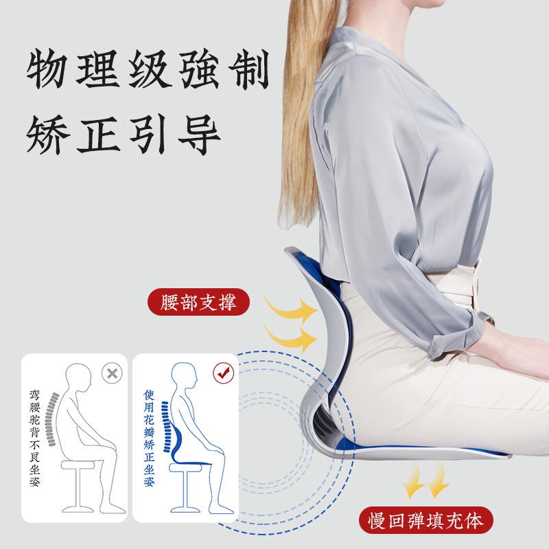 爱莱斯花瓣EYY坐护垫人体坐工学办公室腰垫座久坐不累矫正姿脊椎图片
