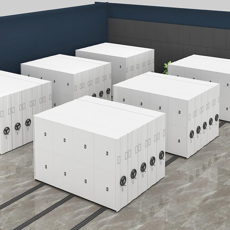 智能密集架手i摇密电集柜移动办公柜档动案室病例室mij-101rfd轨